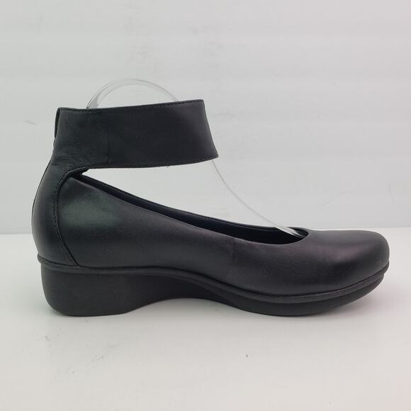 Dansko Lulu Womens Size EU 41 US 10.5-11 Black Leather MaryJane Ankle Strap Shoe - Picture 4 of 13